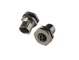 M12 Female Waterproof front panle mount connector (M16) 3 pins
