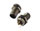 M12 Male Waterproof front panel mount with drain 3 pins