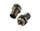 M12 Male Waterproof front panel mount with drain 4 pins