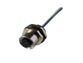 M12 Female Waterproof rear mount (PG9) 5 pins