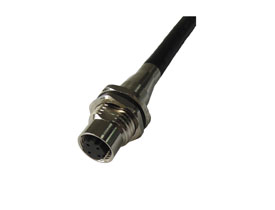 M12 Female Waterproof rear mount (M16) 5 pins