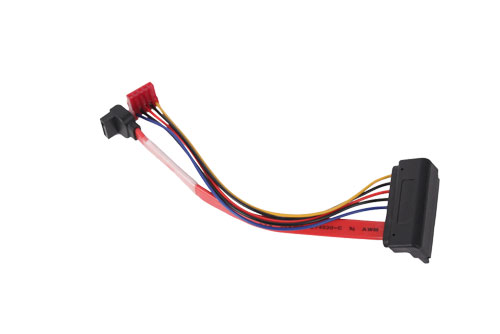 Overmolded Right Angle SATA Custom Cable