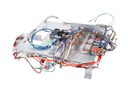 Industrial Oven Wire Harness with Relays on Sheet Metal Assembly