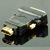 HDMI Male (19p) to DVI Female (24+1) Adapter, Gold Plated, Black, 