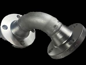 Stainless steel flanged weldments fabricated with TIG welding